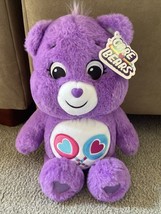 Care Bears Share Bear Purple 13&quot; Plush 2021 Lollipop Candy Stuffed Toy - £10.27 GBP