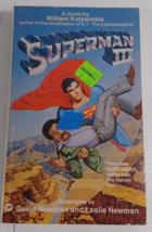 Superman III 3 Book by William Kotzwinkle ,Movie Tie In ,Vintage ,1983 DC Comics - £4.02 GBP