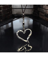 Rustic Hammered Open Heart Pendant Necklace | Unique Handcrafted Jewelry - €13,78 EUR