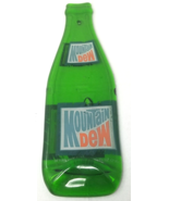 Flat Mountain Dew Bottle Wall Art Handmade 1970s Green Glass - £22.48 GBP