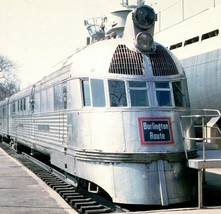 Zephyr Chicago Burlington Quincy Train Steamliner Chrome Postcard - $9.95
