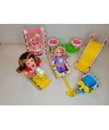 1982 Playskool CANDY LAND KIDS 3 Dolls 6 Playground Set Kiss Wagon Slide... - $1,700.46 MXN