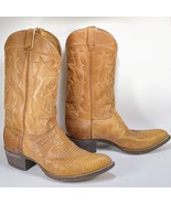 Tony Lama Lizard Skin Leather Cowboy Boots Light Tan Men&#39;s Size 8 Style ... - €64,61 EUR