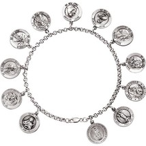 Sterling Silver All Saints Bracelet - £238.45 GBP