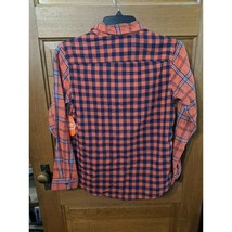 Wonder Nation Shirt XXL (18) Trailblazer Orange Blue LS Button Woven Boys - £7.95 GBP