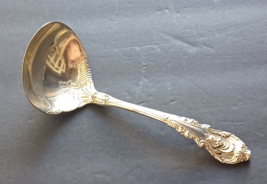 Sir Christopher by Wallace Sterling Silver Solid Gravy Ladle Serving Piece - $94.05