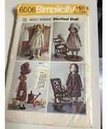 Simplicity 6006 Vintage Holly Hobbie Stuffed Doll Pattern And Supplies -... - $13.56 CAD