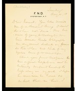 Frank Nelson Doubleday Handwritten Letter Signed Autographed ALS - $69.29