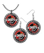 CHIEFS Girl 3D Bottle Cap Jewelry Gift Set | Birthday | Christmas - $314.66 MXN