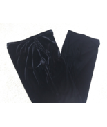 Talbots Sz Small Black Pants Velvet look Elastic Waist Soft Poly Blend W... - £10.09 GBP