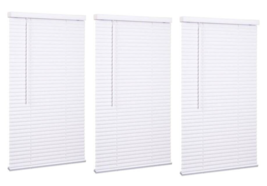 Lotus &amp; Windoware Vinyl Blinds 27&#39;&#39; W X 72&#39;&#39; H White Cordless (3-PACK) - $54.45