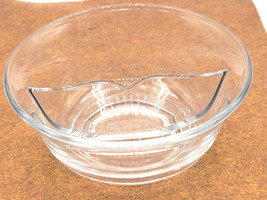 Vintage Clear Glass Divided Relish Condiment Bowl with Center Spoon Rest - $24.95