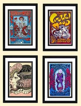 LARGE Grateful Dead Poster Set Highest Quality Framing &amp; Prints 18X24 - £324.09 GBP