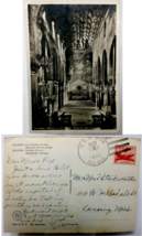 US Airmail Cover Cappella Palatina Sicily Postcard 1950 Postmarked USS R... - $34.95