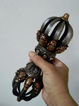 Tibetan Buddhist Artistic Master Quality Iron Vajra/Dorje 10.5&quot; - Made i... - $749.99