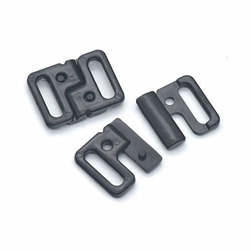 Bluemoona 20 Pcs - Plastic 14mm Bikini Clip Snap Hook Bra Strap Swimwear Clasp F