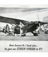 1947 Stinson Voyager Plane Advertisement Aviation Airplanes Travel DWJJ22 - $42.11 CAD