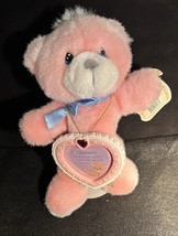 Precious Moments 1997 Teddy Bear Plush Pink - New w/stand/tag - £11.80 GBP