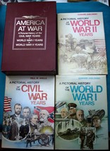 America At War: A Pictorial Histor Of The Civil War~Ww I~Ww Ii Years Slip Cased - £31.39 GBP