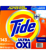 Tide Ultra Oxi he Powder Laundry Detergent Original 250 Oz (15.6 lb) 143... - $59.02 CAD