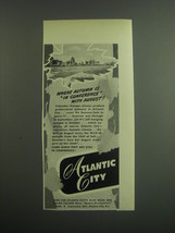 1949 Atlantic City New Jersey Ad - Where Autumn is in conference with August - £14.77 GBP