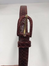 Vintage Cappagallo Genuine Red Snake Skin Belt Size Large #5005 unisex - $9.89