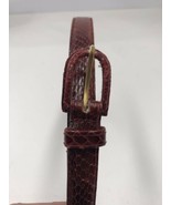 Vintage Cappagallo Genuine Red Snake Skin Belt Size Large #5005 unisex - $188.30 MXN