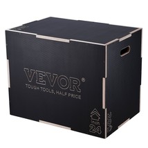 VEVOR 3 in 1 Plyometric Jump Box, 30/24/20 Inch Wooden Plyo Box, Platfor... - €161,63 EUR