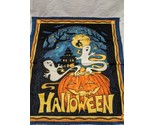 Halloween Haunted House Pumpkin Ghost  Fabric 21&quot; X 23&quot; - £15.57 GBP