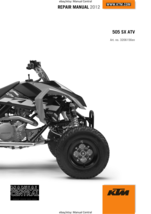 KTM ATV 2012 - 505 XS ATV -  WORKSHOP REPAIR SERVICE MANUAL REPRINTED - $74.99