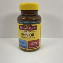 Nature Made Burp-Less Fish Oil 1200 mg 60 Softgels Fish Oil Omega 3 EXP ... - $9.46