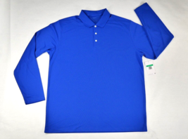 Nike Golf  Dri-Fit Micro Pique Long Sleeve Blue Polo Shirt DC2104 Mens XL New ** - £38.55 GBP