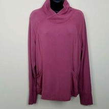 Yogalicious Womens Pullover Shirt Sz Large Plum Purple Pink Thumb Holes ... - £15.52 GBP