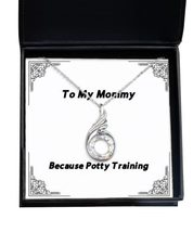 Sarcasm Mommy Rising Phoenix Necklace, Because Potty Training, Gifts for Mom, Pr - £39.03 GBP