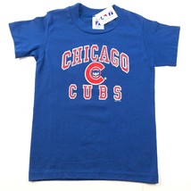 Vintage Chicago Cubs Shirt Youth S 6-8 Blue Red Logo 7 Single Stitch Made In USA - £7.77 GBP