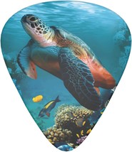 Sea Turtle 12 Pack Guitar Picks Guitar Plectrums For Electric Acoustic Bass - £26.04 GBP