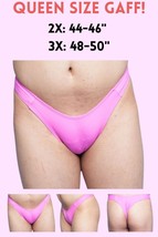 QUEEN SIZE Gaff Panties For Crossdressing, Trans-Women Tucking Panties PINK - $38.99