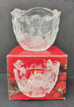 MIKASA Holiday Lights Angel Christmas Crystal Votive Candle Holder Tea Light - £5.52 GBP