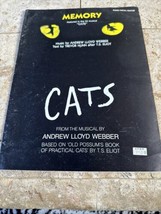 Memory ~ From Cats ~ Andrew Lloyd Webber ~ Guitar ~ Piano ~ Vocal ~ Sheet Music - £11.16 GBP
