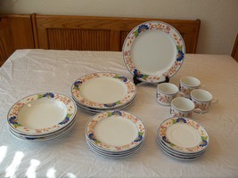 Allied Design ~ Sundance ~ 20 Piece Set ~ Plates Bowls Cups ~ Stoneware - $89.00