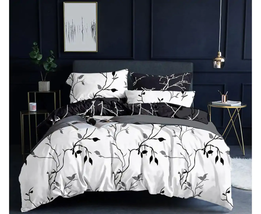 Reversible Quilt/Doona/Duvet Cover Set(Double/Queen/King/Super King Size)-WhM386 - £19.39 GBP+