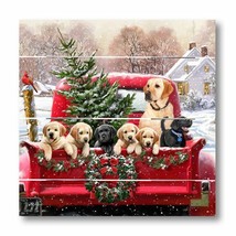 Puppy Special Delivery wood Pallet Art Print - $29.99