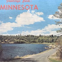 Greetings From Minnesota Postcard Vintage Land Of 10,000 Lakes - £7.95 GBP