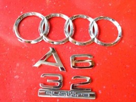 2005-2010 Audi A6 3.2 Quattro Rear Trunk Lid Emblem Badge OEM - £14.07 GBP