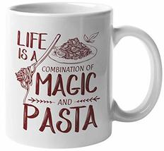 Life Is A Combination Of Magic And Pasta. Delicious Coffee &amp; Tea Mug For... - £15.82 GBP+
