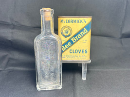 VTG McCormicks Bee Brand Cloves 1 1/2 Ounce No.90 Tin &amp; Bottle Baltimore MD USA - £23.68 GBP