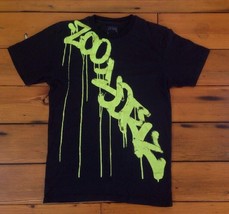 Zoo York Graffiti Spray Paint Drip Logo Skater Surfer T-Shirt S-M Mens 38&quot; Chest - £19.86 GBP