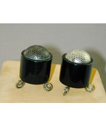 Neat MCM Modernist Machine Age Bakelite &amp; Sterling Footed Salt &amp; Pepper - €26,05 EUR