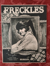 RARE Sheet Music FRECKLES Nora Bayes Cliff Hess Howard Johnson Milton Ager 1919 - £12.91 GBP