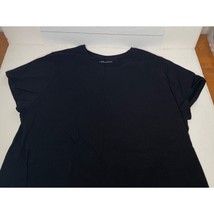 JMS Black Short Sleeve Crewneck T-Shirt Plus Size Womens 3X 22W/24W - £19.65 GBP